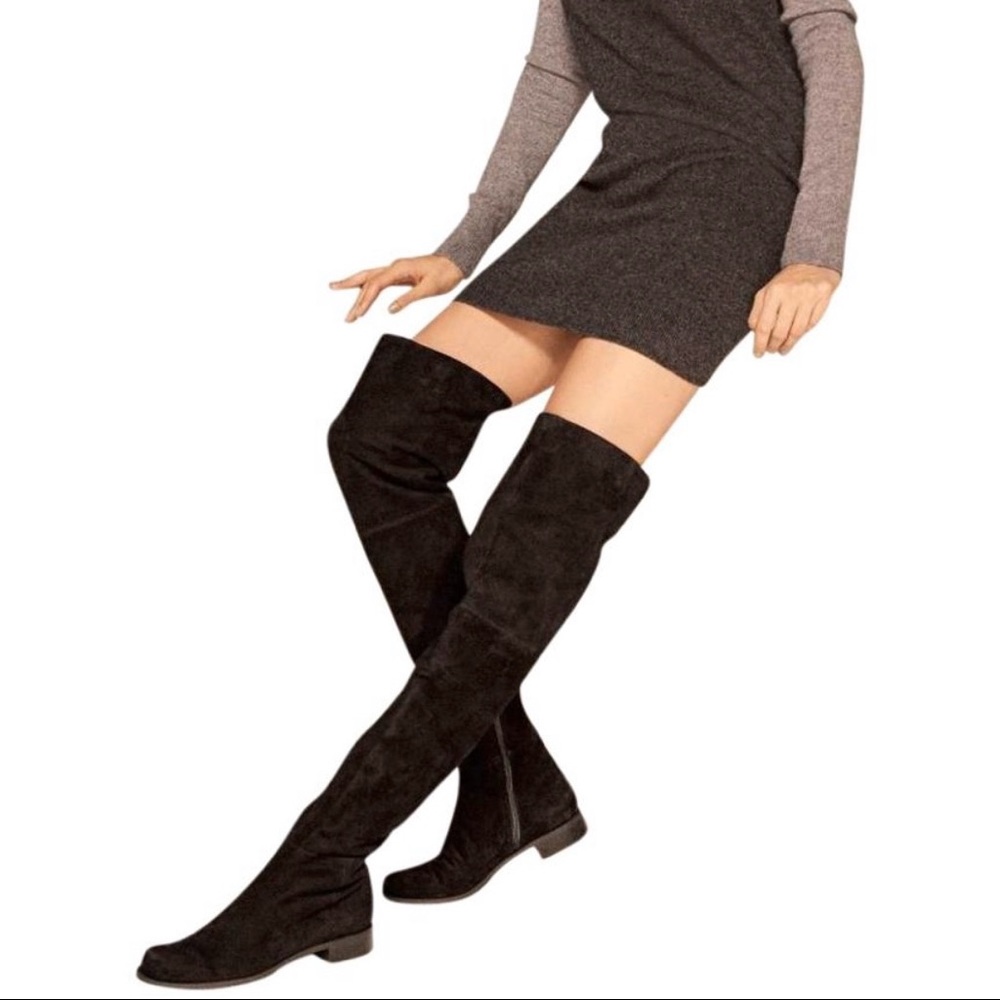 NEW 🌑 STUART WEITZMAN Hilo Suede Boot - Picture 1 of 8